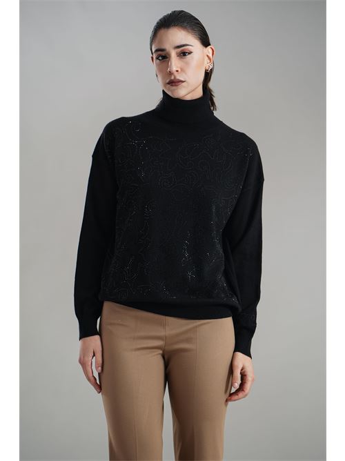 Maglia in miscrostrass Love To Love by Gai Mattiolo | LV2058NERO